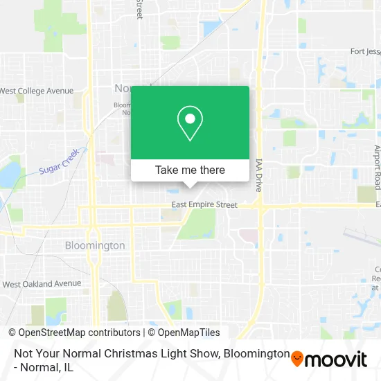 Not Your Normal Christmas Light Show map