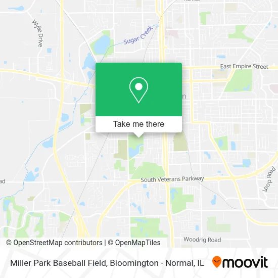 Miller Park Baseball Field map
