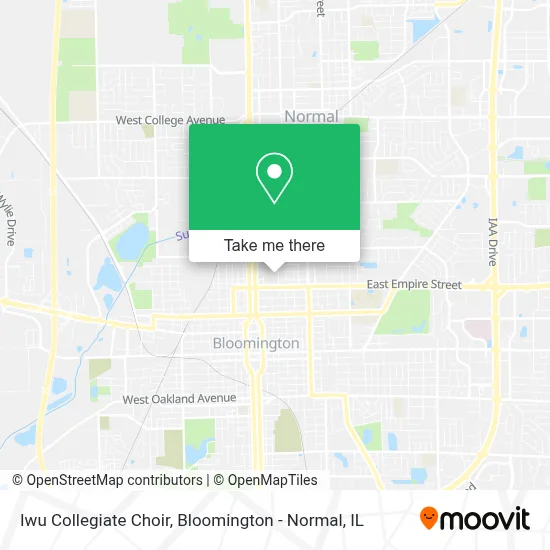 Iwu Collegiate Choir map