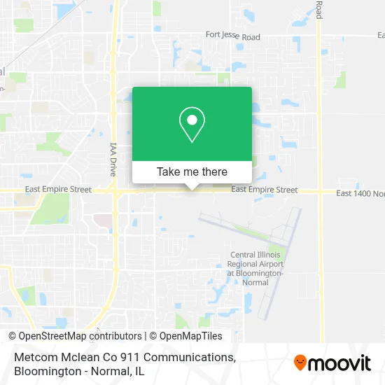Metcom  Mclean Co 911 Communications map