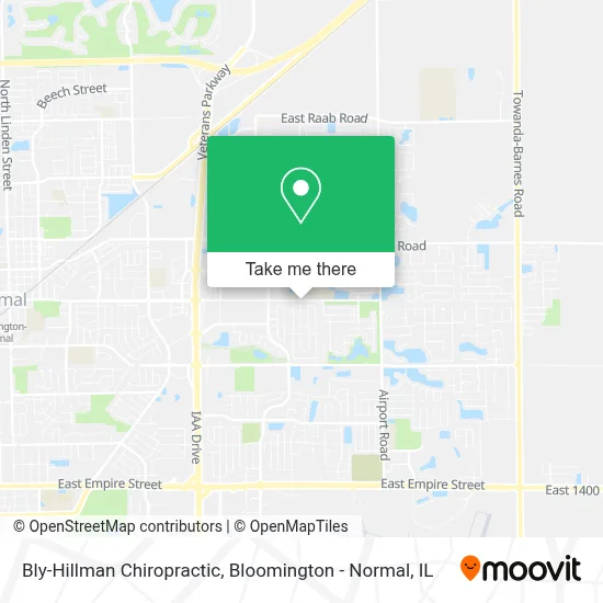 Bly-Hillman Chiropractic map