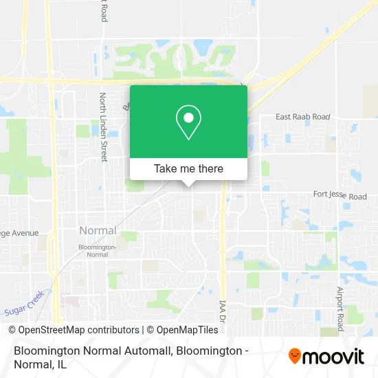Bloomington Normal Automall map