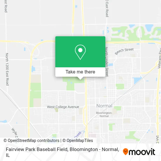 Fairview Park Baseball Field map