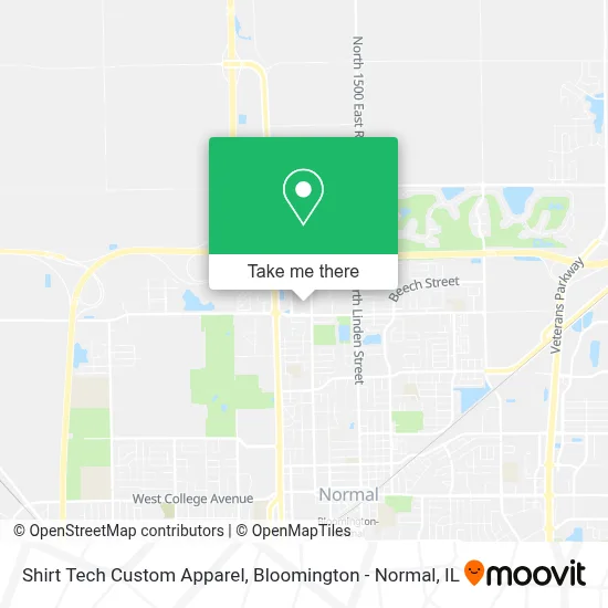 Shirt Tech Custom Apparel map