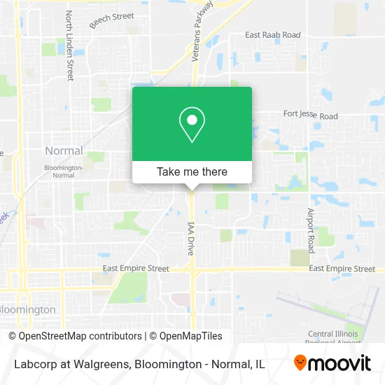 Labcorp at Walgreens map