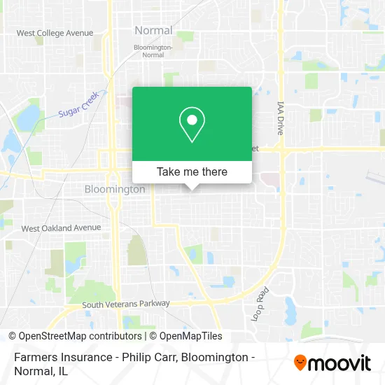 Farmers Insurance - Philip Carr map