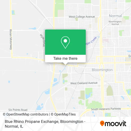Blue Rhino Propane Exchange map