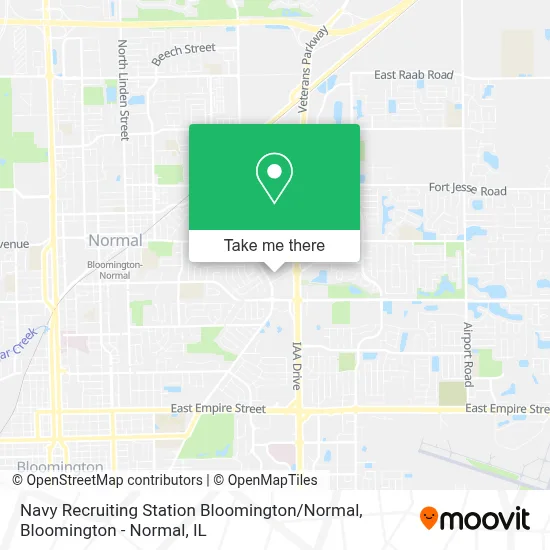Navy Recruiting Station Bloomington / Normal map