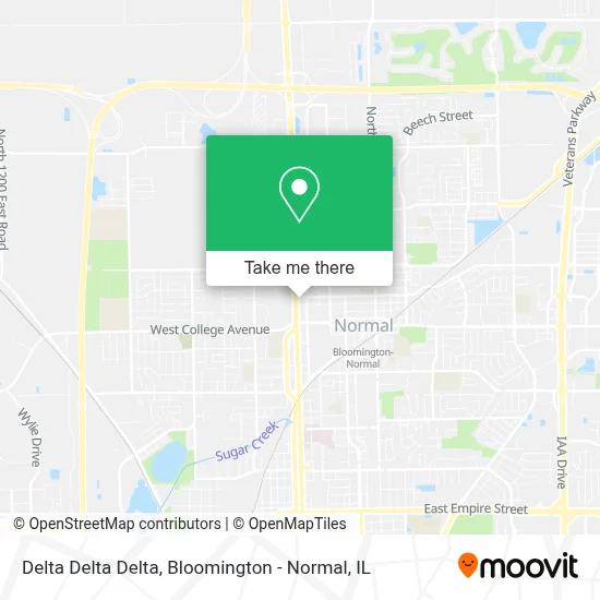 Delta Delta Delta map