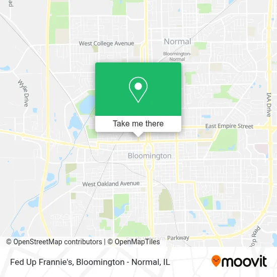 Fed Up Frannie's map