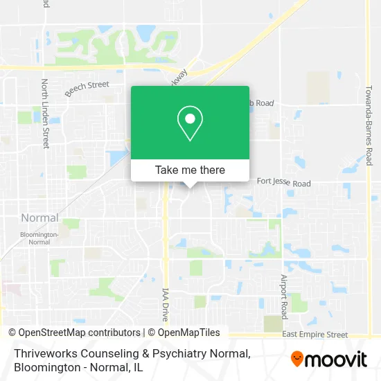 Thriveworks Counseling & Psychiatry Normal map