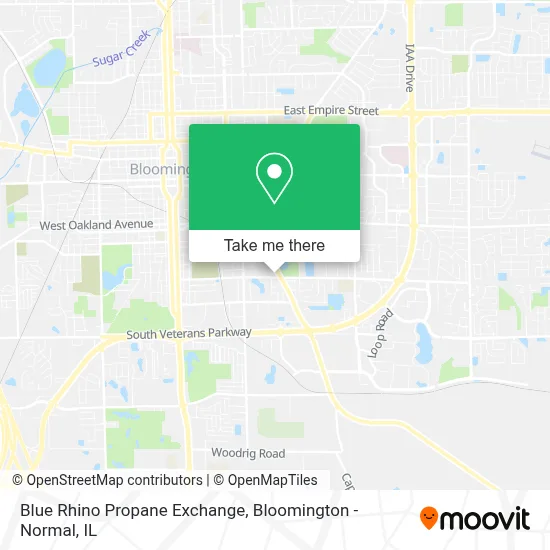 Blue Rhino Propane Exchange map