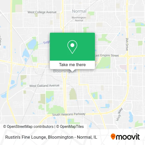 Rustin's Fine Lounge map