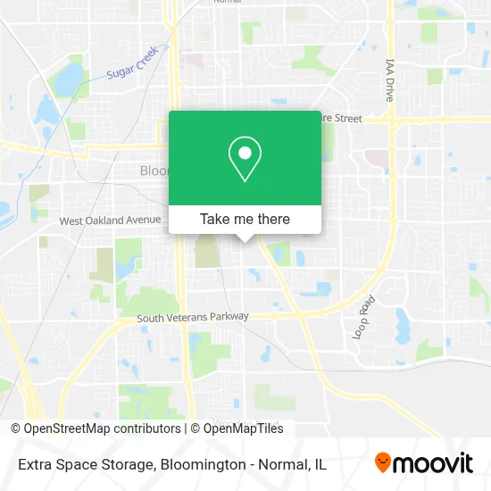 Extra Space Storage map