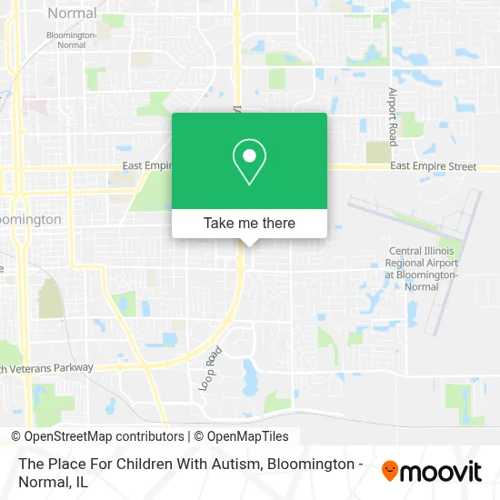 The Place For Children With Autism map