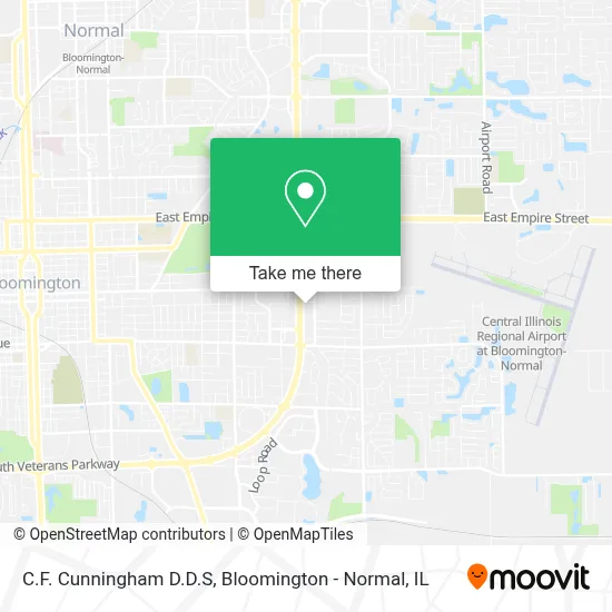 C.F. Cunningham D.D.S map