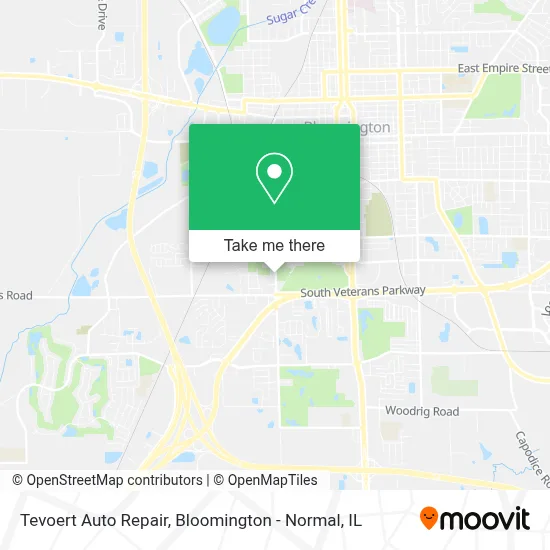 Tevoert Auto Repair map