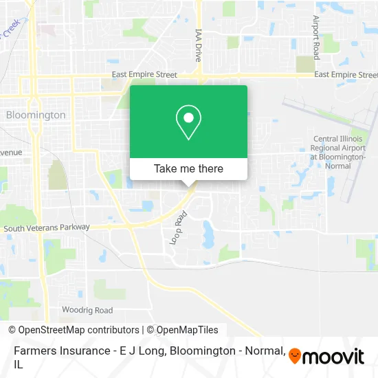 Farmers Insurance - E J Long map