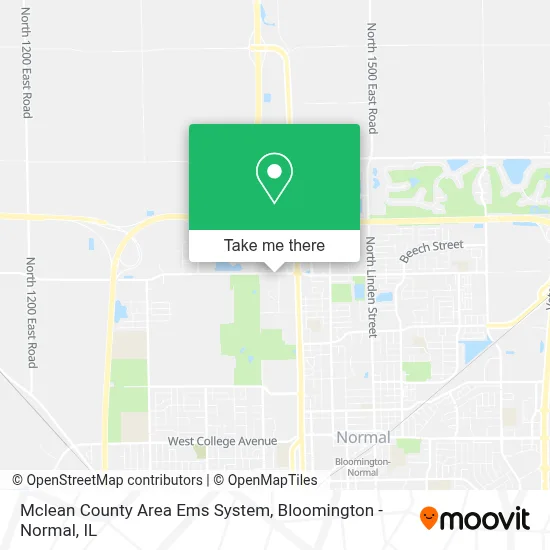 Mclean County Area Ems System map