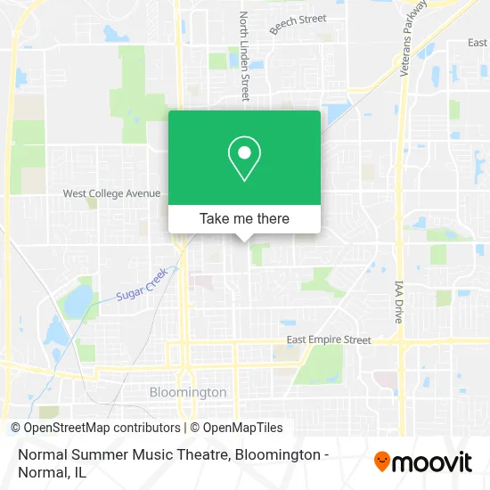 Normal Summer Music Theatre map