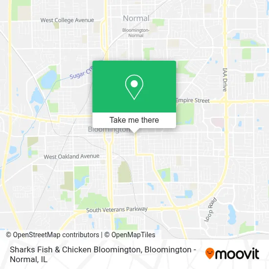 Sharks Fish & Chicken Bloomington map