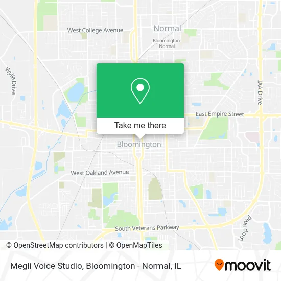 Megli Voice Studio map
