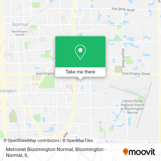 Metronet Bloomington Normal map