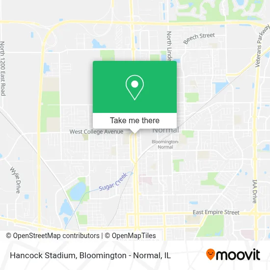Hancock Stadium map