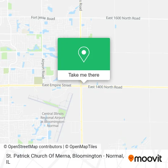 St. Patrick Church Of Merna map