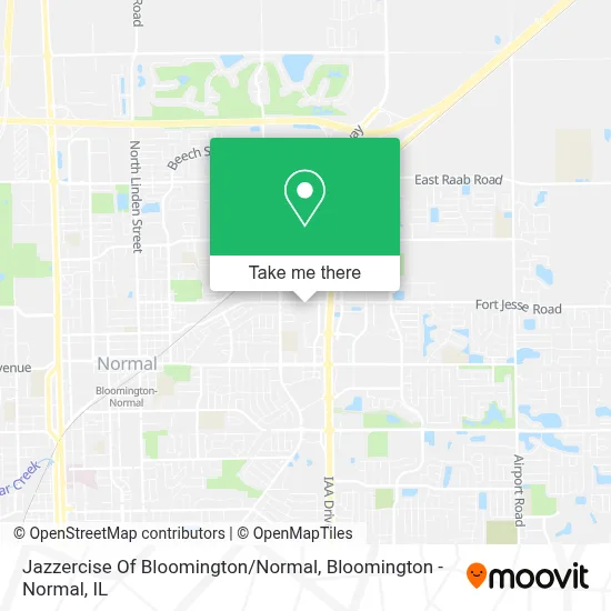 Jazzercise Of Bloomington / Normal map