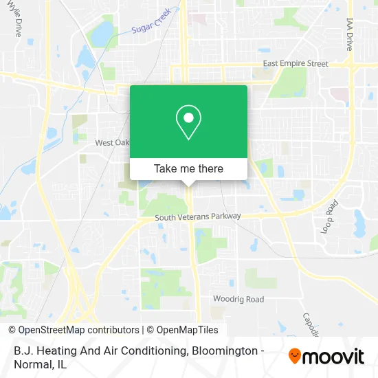 B.J. Heating And Air Conditioning map