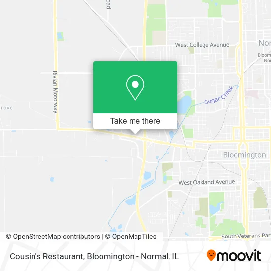 Cousin's Restaurant map