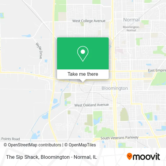 The Sip Shack map