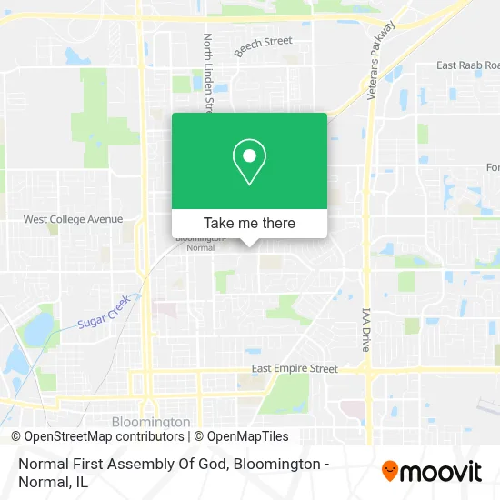 Normal First Assembly Of God map