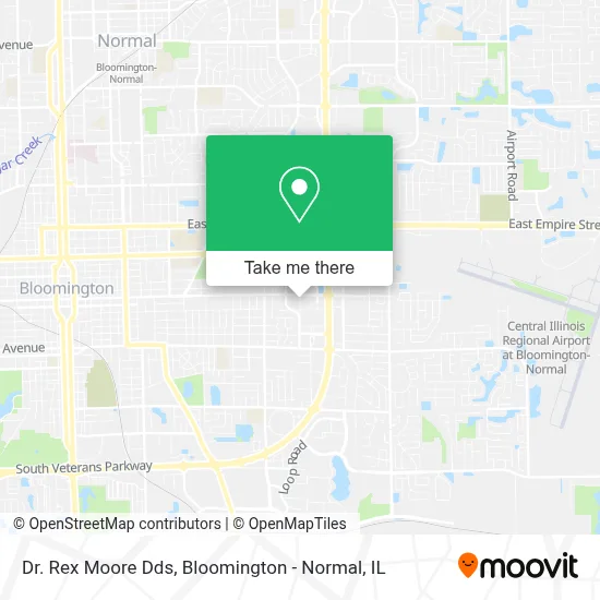 Dr. Rex Moore Dds map