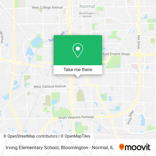 Irving Elementary School map