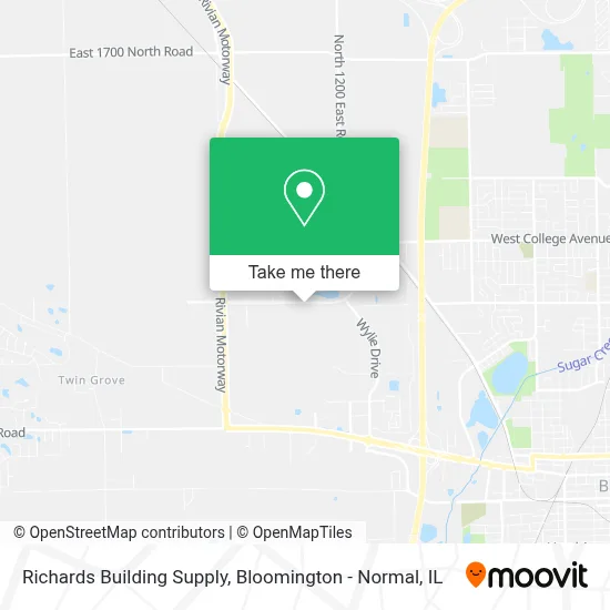 Richards Building Supply map