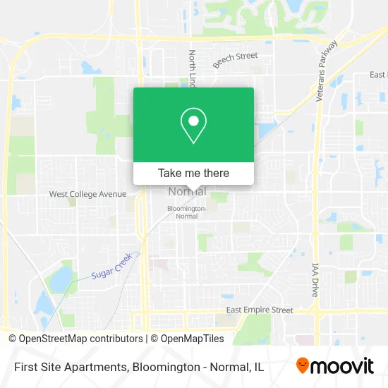First Site Apartments map