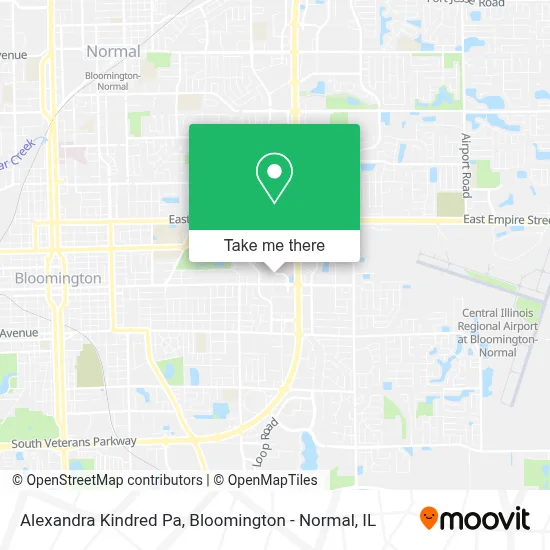 Alexandra Kindred Pa map