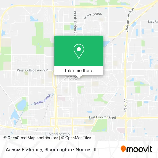 Acacia Fraternity map