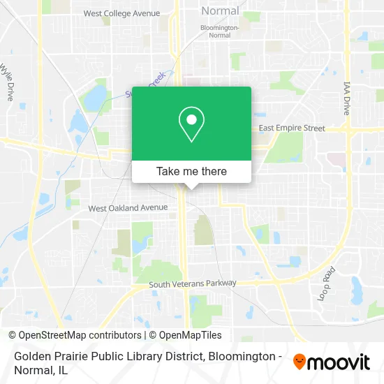 Golden Prairie Public Library District map