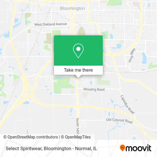 Select Spiritwear map