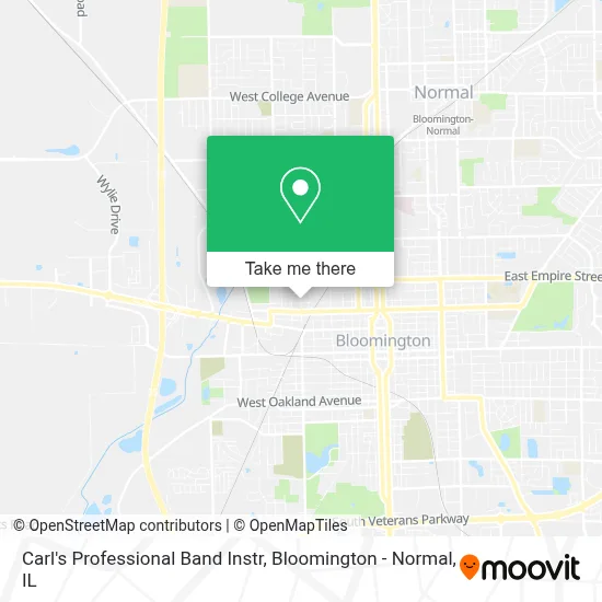 Carl's Professional Band Instr map