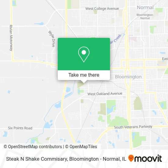Steak N Shake Commisary map