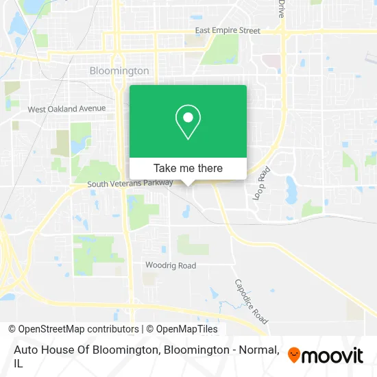 Auto House Of Bloomington map