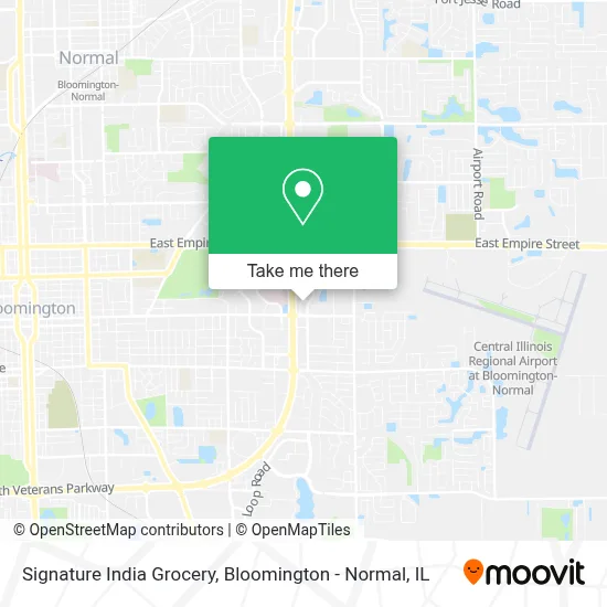 Signature India Grocery map