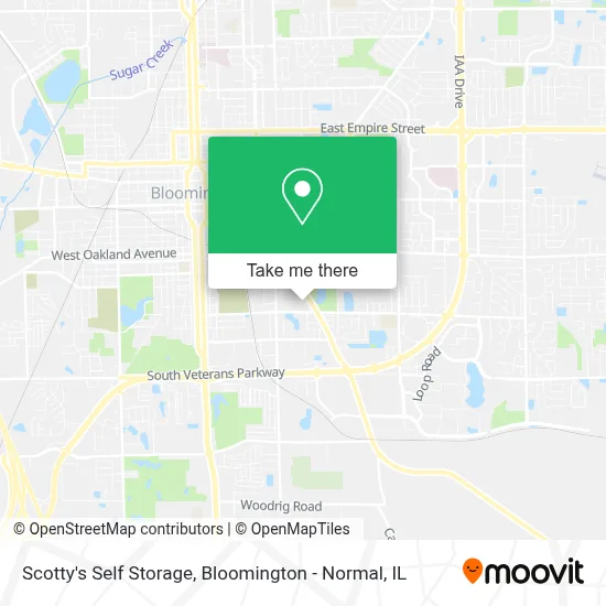 Scotty's Self Storage map
