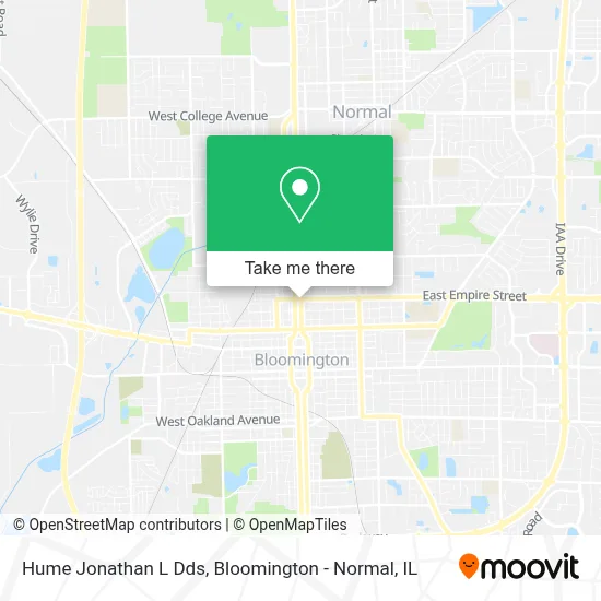 Hume Jonathan L Dds map
