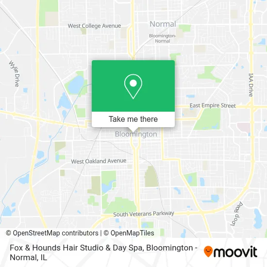 Fox & Hounds Hair Studio & Day Spa map