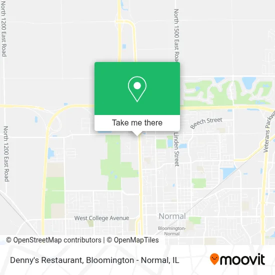 Denny's Restaurant map